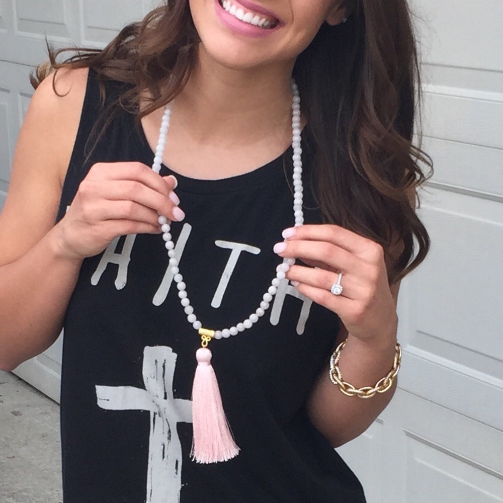 Beaded Tassel Necklace